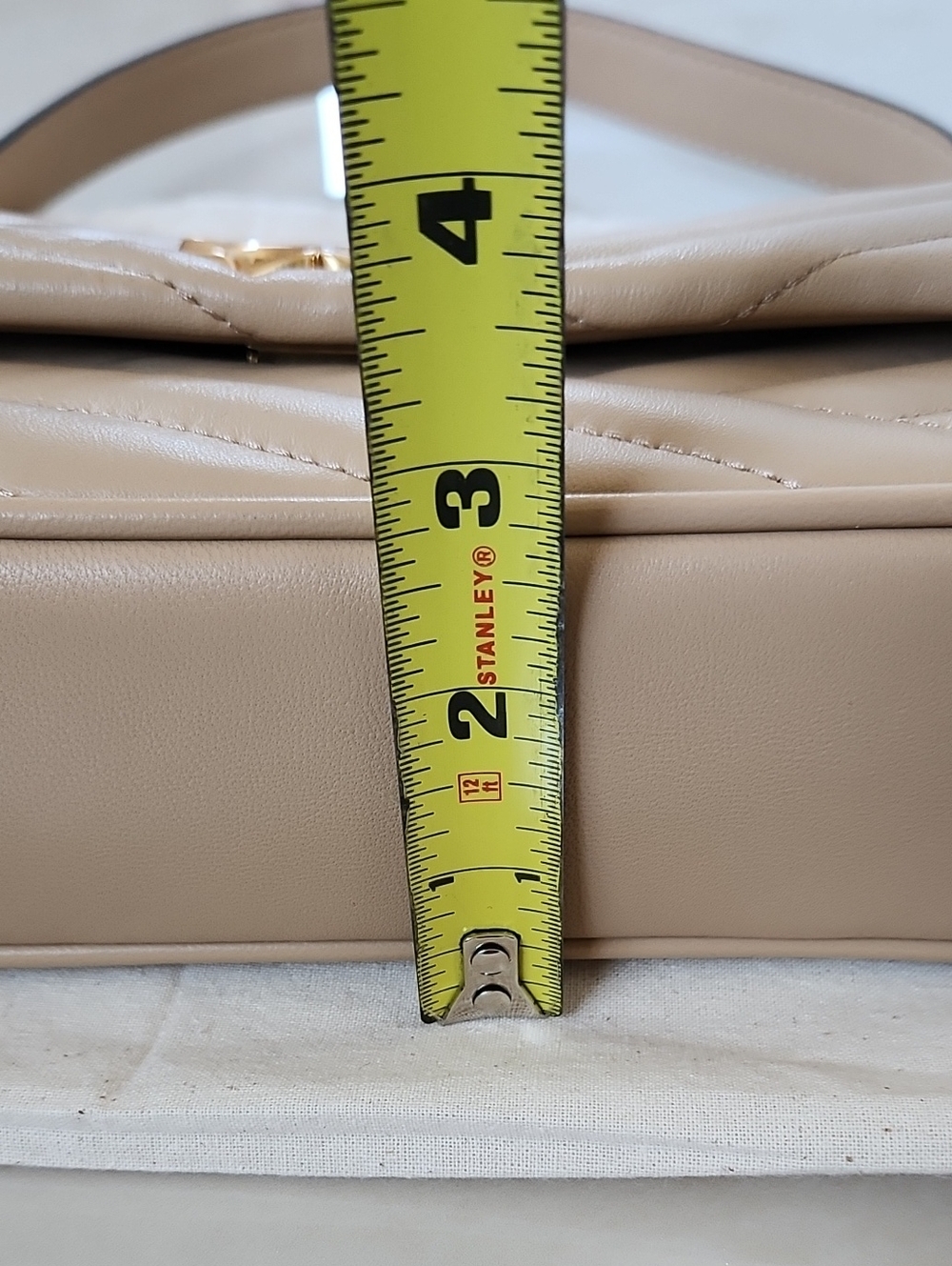 Tory Burch Beige Quilted Shoulder/Crossbody Bag - Picture 16 of 16